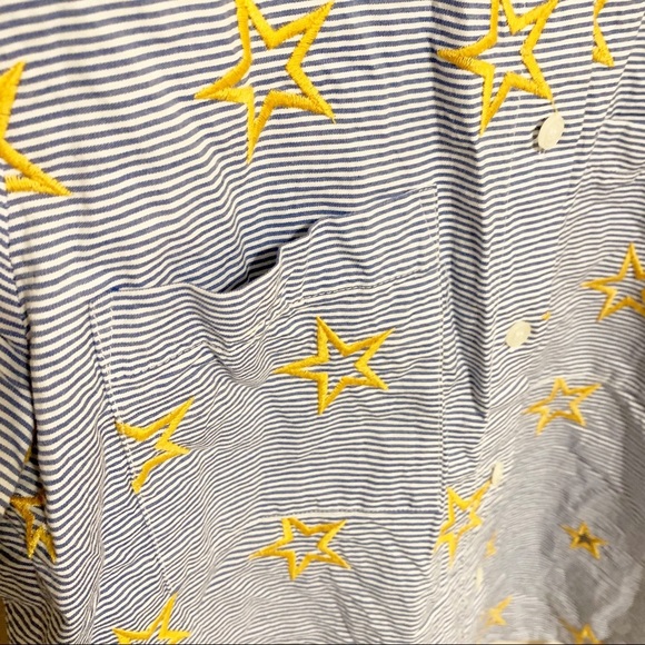 Madewell Star Embroidered Striped Button-Down Top - Picture 5 of 12